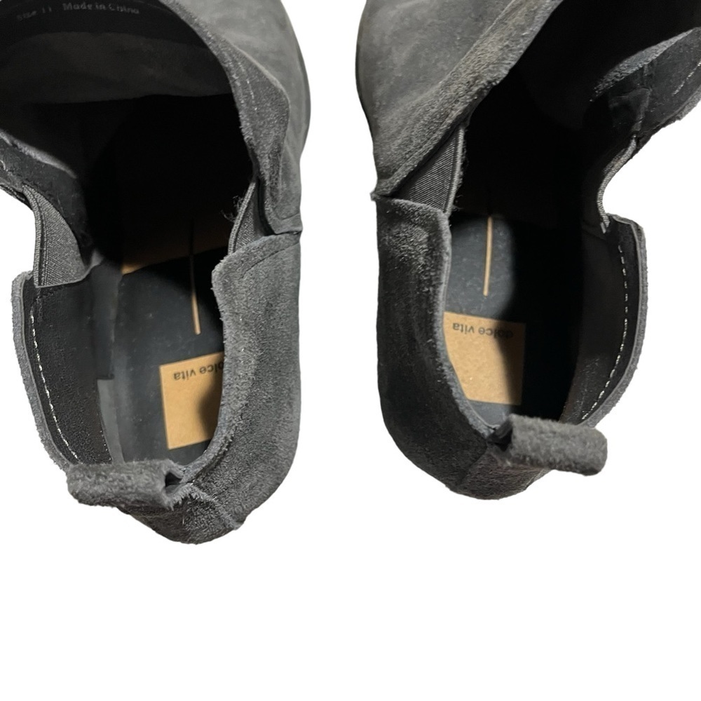 Dolce Vita Garry Suede Wedge Booties Gray Size 11 - Picture 10 of 11